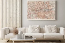 Obraz: Archiwalne mapy londynu i okolicy - zdjęcie z kolekcji książek