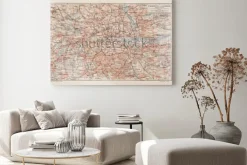 Obraz: Archiwalne mapy londynu i okolicy - zdjęcie z kolekcji książek