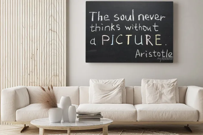 Obraz: Arystoteles cytatem