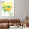 Obraz: Asia - mapa - ilustracji. asia map - bardzo szczegółowe ilustracji