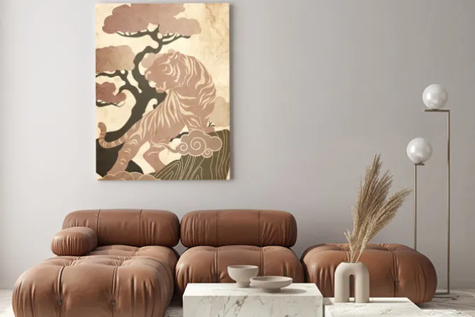 Obraz: Azjatycki król (1-częściowy) pionowy