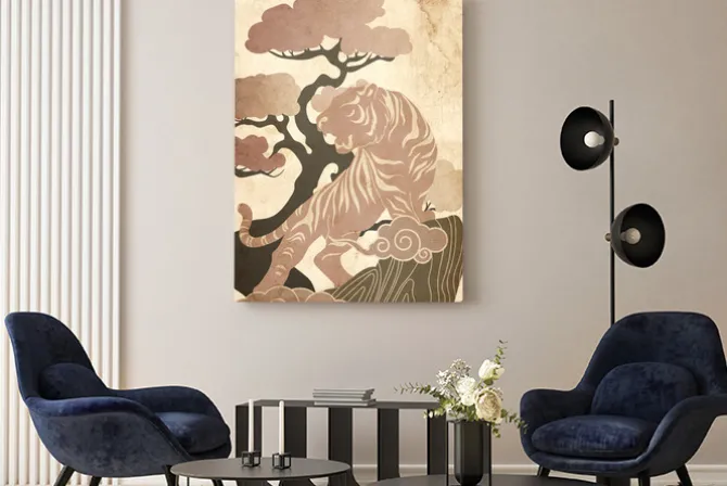 Obraz: Azjatycki król (1-częściowy) pionowy