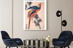 Obraz: Bażant i sosna (1-częściowy) pionowy