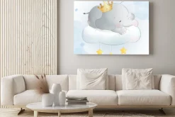 Obraz: Baby elephant sleeping on cloud
