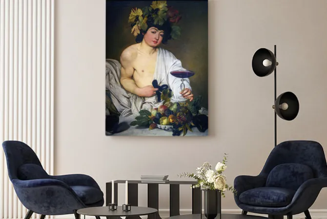 Obraz: Bachus - obraz caravaggia