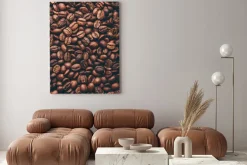 Obraz: Background of fresh roasted coffee beans