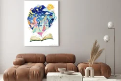 Obraz: Bajkowa ilustracja z jednorożcami