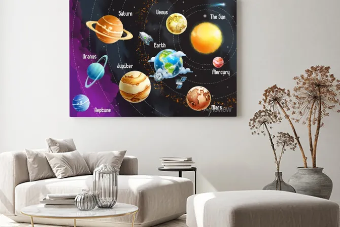 Obraz: Bajkowe planety dla dzieci