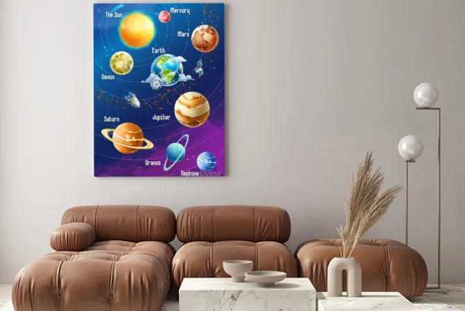 Obraz: Bajkowy układ słoneczny