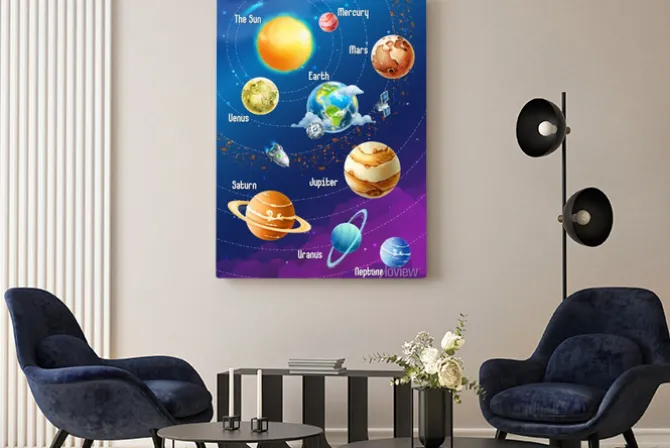 Obraz: Bajkowy układ słoneczny