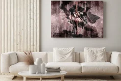 Obraz: Baletnica w tańcu malowane akwarelą