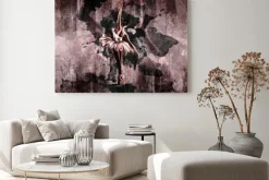 Obraz: Baletnica w tańcu malowane akwarelą