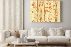 Obraz: Bamboo forest background - bezszwowe tło - wzór paneli ściennych