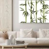 Obraz: Bamboo seamless vertical border on white background