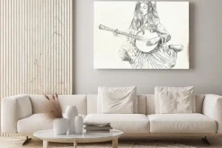 Obraz: Banjo player - ilustracji wektorowych (przekształcone)