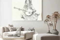 Obraz: Banjo player - ilustracji wektorowych (przekształcone)