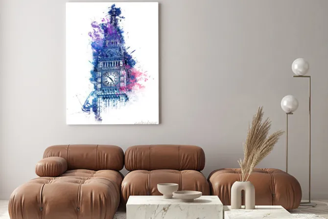 Obraz: Barwny obraz big ben