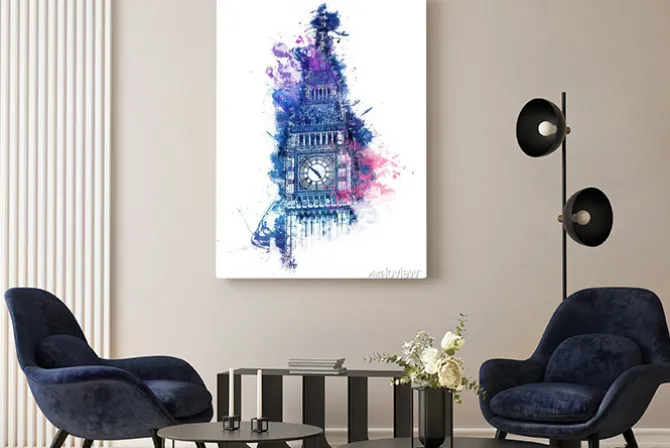 Obraz: Barwny obraz big ben