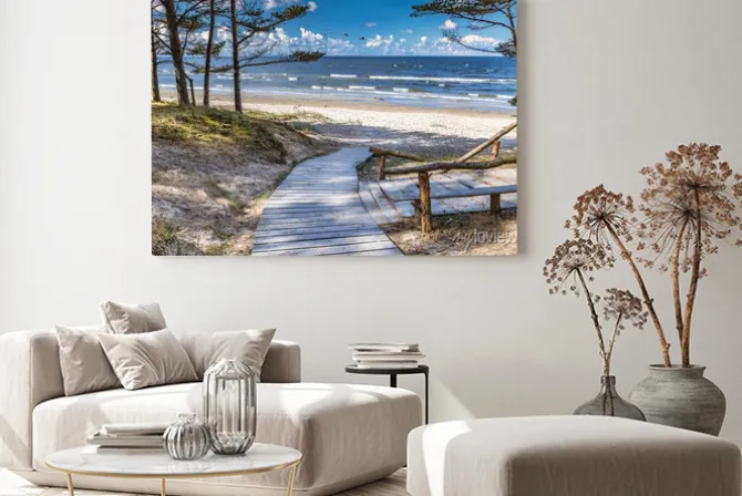 Obraz: Bałtyckie wybrzeże z malowniczą plażą