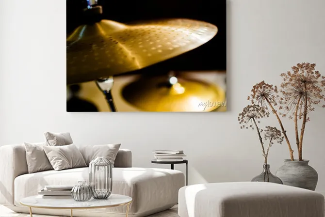 Obraz: Bębny, talerze i instrumenty