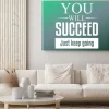 Obraz: Będzie sukces po prostu iść dalej. cytaty typografia tło