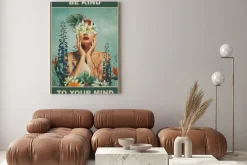 Obraz: Be kind to your mind (1-częściowy) pionowy