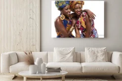 Obraz: Beautiful african cyclone box obslugiwane modele mody w tradycyjnym