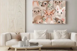 Obraz: Beautiful floral seamless, tileable, watercolor pattern with