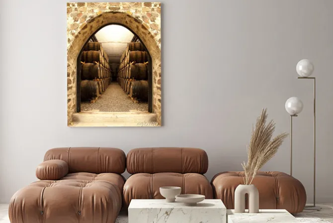 Obraz: Beczki do wina