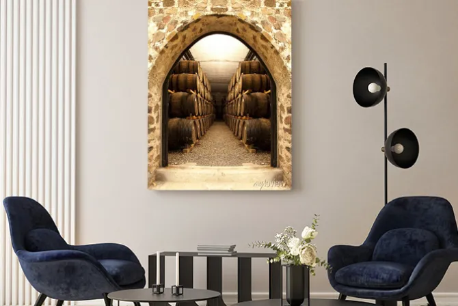 Obraz: Beczki do wina