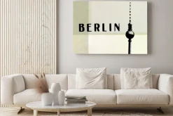 Obraz: Berlin archiwalne pocztówki - wieża telewizyjna i liter streszczenie