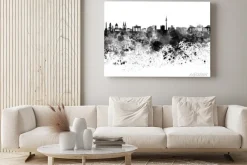 Obraz: Berlin skyline czarno akwarelą