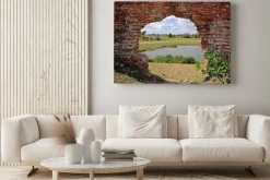 Obraz: Besiekiery, ruiny gotyckiego zamku, polska