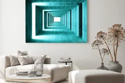 Obraz: Betonowy tunel dający złudzenie optyczne 3d