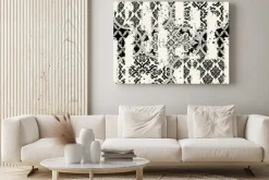 Obraz: Bezproblemowa rocznika wzór z efektem ścierania. płytki mozaikowe.