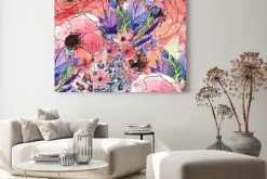 Obraz: Bezszwowe kwiatowy wzór akwarela