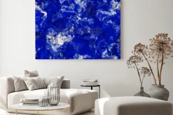 Obraz: Bezszwowy głęboki błękitny lapis lazuli wzór