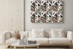 Obraz: Bezszwowy geometryczny afrykanina wzór. etniczny ornament na