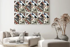 Obraz: Bezszwowy geometryczny afrykanina wzór. etniczny ornament na