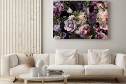 Obraz: Bezszwowy kwiecisty wzór z kwiatami, akwarela