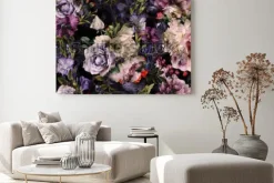 Obraz: Bezszwowy kwiecisty wzór z kwiatami, akwarela