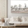 Obraz: Białe konie w galopie