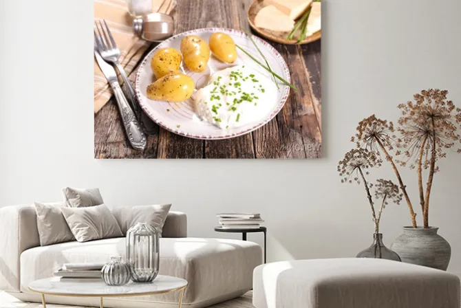 Obraz: Bibeleskaes, twarogu i ziemniaków