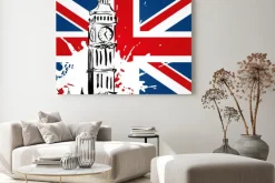 Obraz: Big ben devant lunion jack