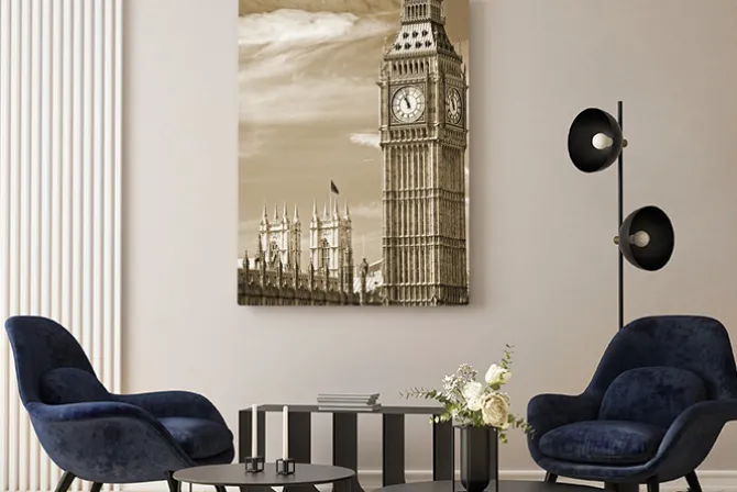 Obraz: Big ben ,house of parliament i westminster bridge