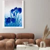 Obraz: Błękitne irysy (1-częściowy) pionowy