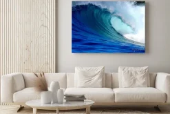 Obraz: Błękitny ocean wave surfingu