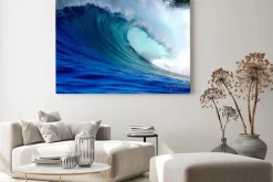 Obraz: Błękitny ocean wave surfingu