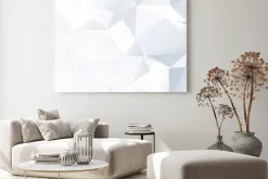 Obraz: Black and white lowpoly wektor tła | eps10 projekt