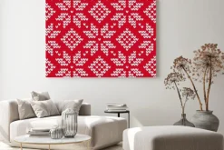 Obraz: Boże narodzenie bez szwu deseń z dzianiny